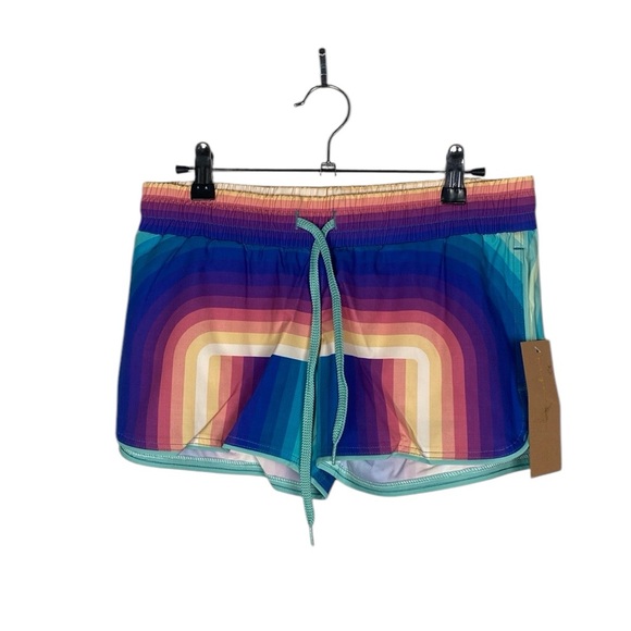 Niyama Sol Pants - Niyama Sol rainbow retro glow sport shorts
